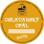 Oslavansky Opal 10°,  etiketa piva Oslavansky Opal 10°
