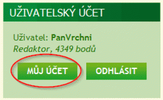 Uzivatelsky ucet - detaily Uzivatelsky ucet - detaily
